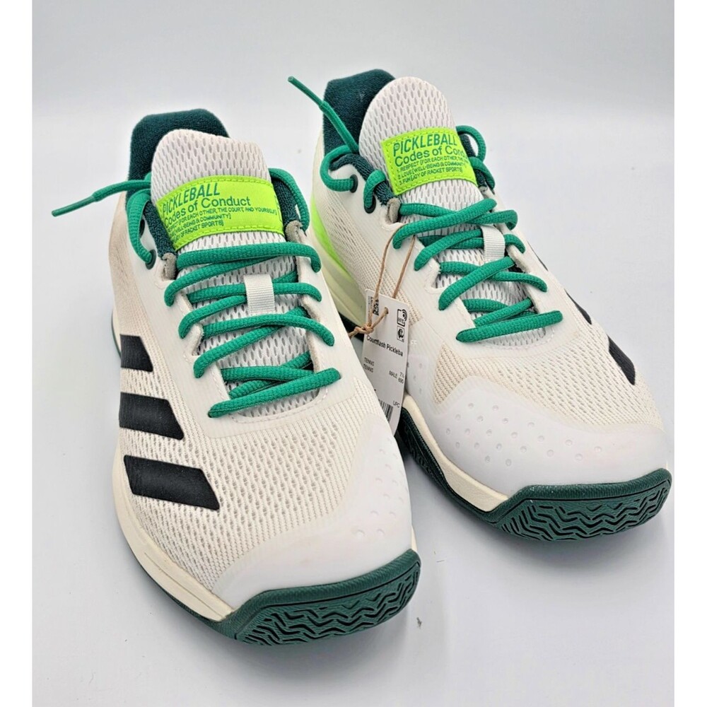 Adidas Pickleball IE6523 White Black Lucid Lemon Men's 8 Women's 9.5 New